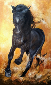 Mustang at a gallop
