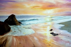 At sunset